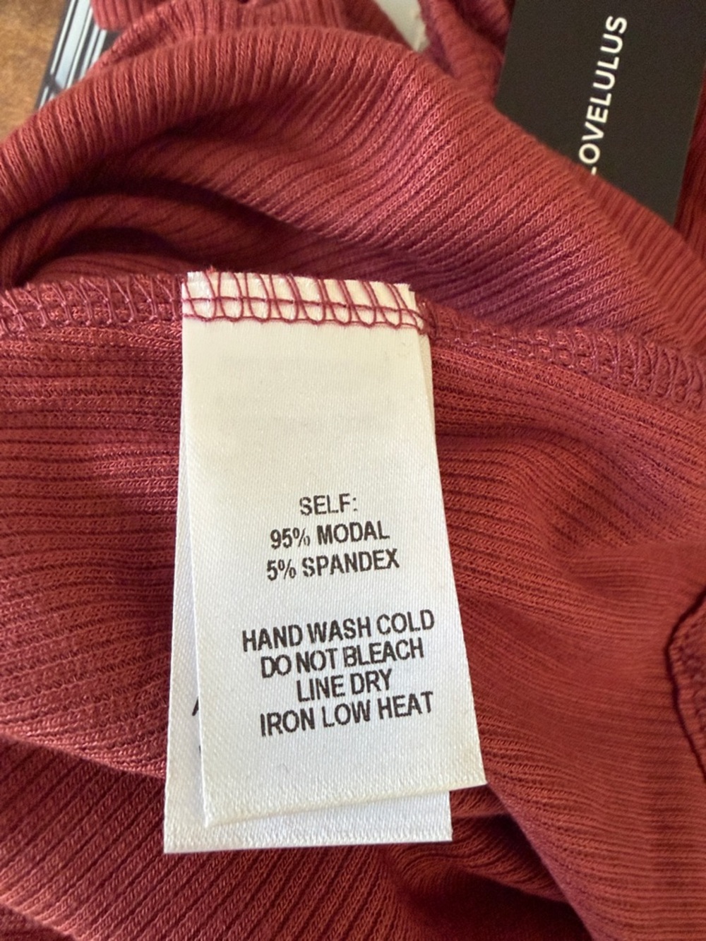 Lulu's Ribbed Racerback Tank Top XS - Picture 7 of 7